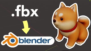 Как загрузить FBX формат 3D модели с текстурами в Blender Импорт персонажа