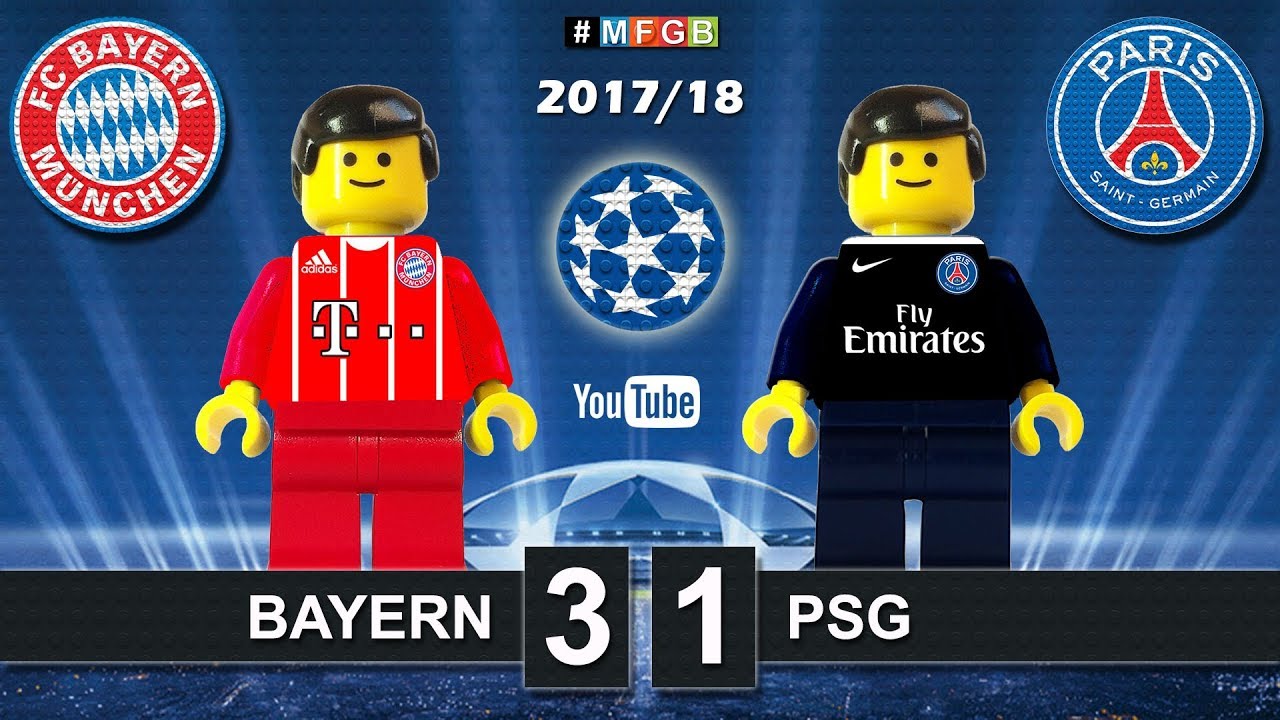 Paris Saint Germain PSG vs Bayern 3-0 • Champions League 2018 (27/09/2017)  Goals Highlights Lego 