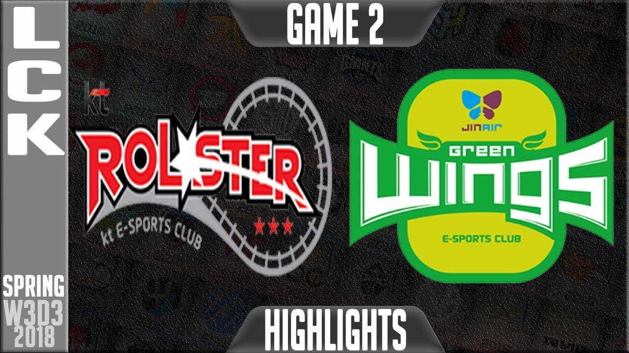 KT vs JAG Highlights Game 2 | LCK Week 3 Spring 2018 W3D3 | KT Rolster vs Jin Air Greenwings