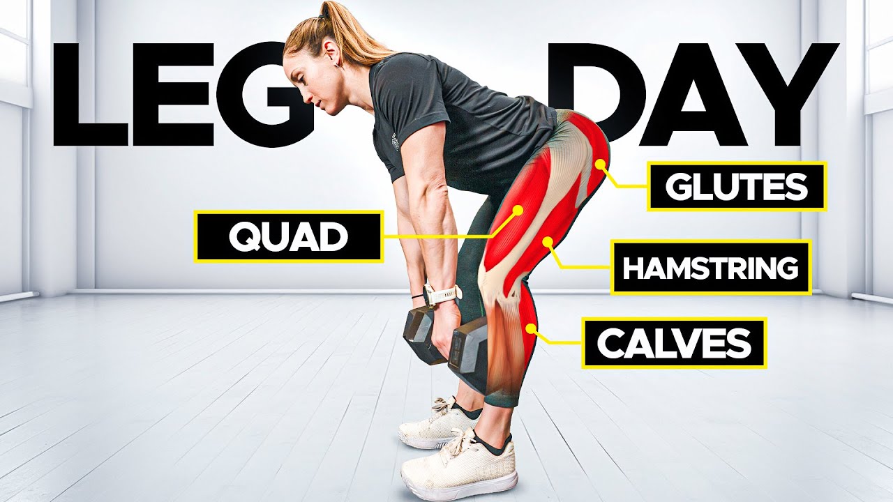 BRUTAL LEG DAY WORKOUT WITH FREE WEIGHTS - YouTube