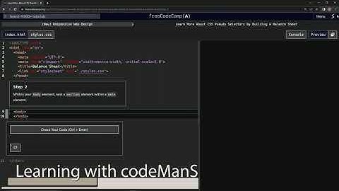 learn2code | freeCodeCamp (New) Responsive Web Design - Building a Balance Sheet: Step 2