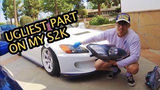Fixed the "UGLIEST" part of an S2000 AP1 ... new JDM OEM headlights