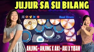 VIRAL TIKTOK!! DJ JUJUR SA SU BILANG X ANJING ANJING BANGET X AKI AKI TIBAN || REAL DRUM COVER Resimi