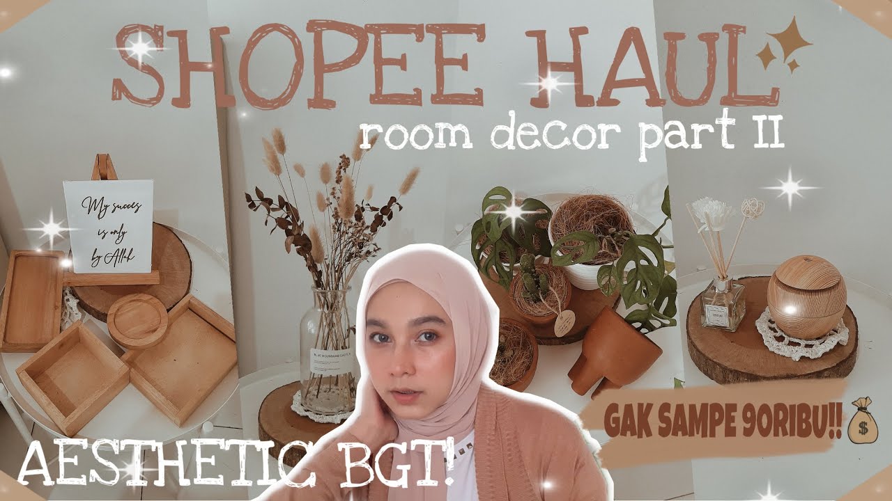 SHOPEE HAUL ROOM DECOR 2 AESTHETIC HAUL 💫 YouTube