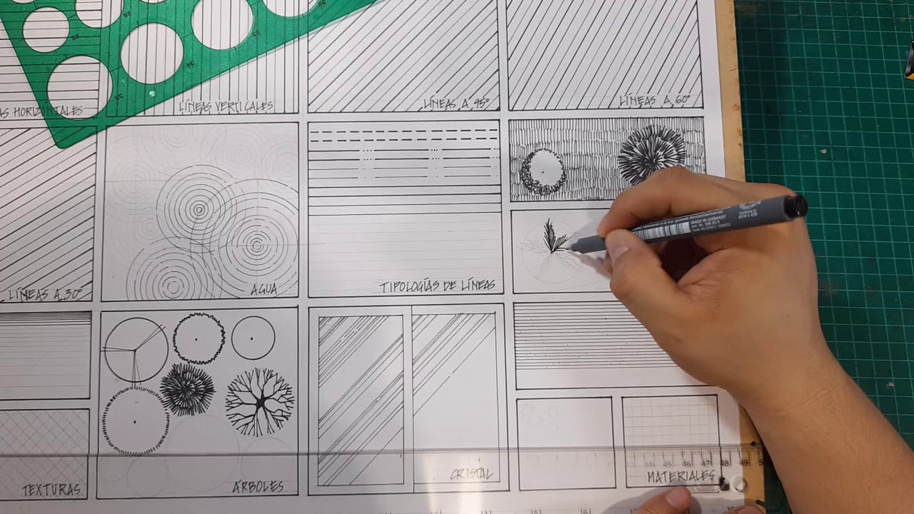 Expresión gráfica con instrumentos. Introducción a la tinta. Parte 3