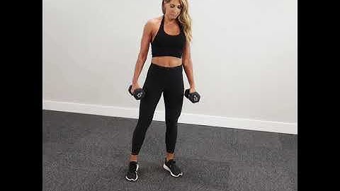 Dumbbell Curtsy Lunge