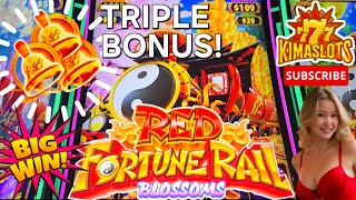 WOW, WHAT A BONUS! "RED FORTUNE RAIL BLOSSOMS" 🌸 #casino #slotmachine #bonus #gambling #slot #bigwin