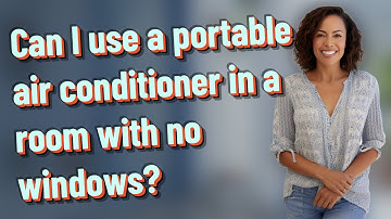 Can I use a portable air conditioner in a room with no windows?