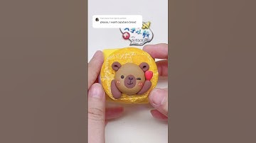 Capybara Bread #clay #clayart #capybara #shorts