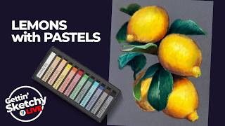 Can I Draw Lemons with Pastels LIVE in 45 Minutes? - Gettin' Sketchy screenshot 4