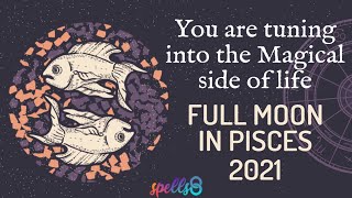 🌕 FULL MOON VIBES in Pisces September 2021: HARVEST MOON Spiritual Meaning & Manifestation Rituals