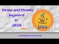 throw and throws keyword in Java