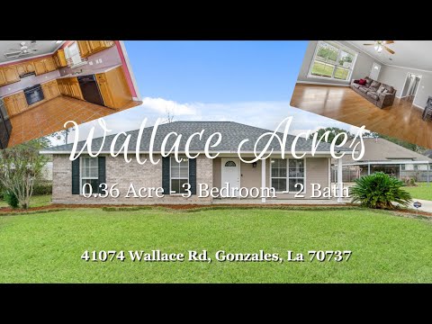 41074 Wallace Acres Rd, Gonzales, LA home video tour