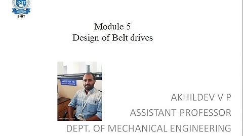 DME-II, V Belt problem