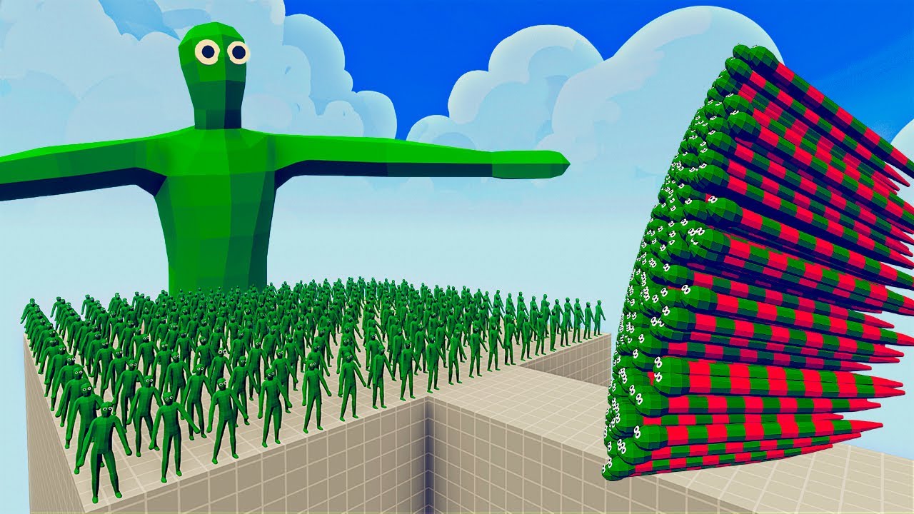 100x ZOMBIE + 1x GIANT vs 1x EVERY GOD   Totally Accurate Battle Simulator TABS