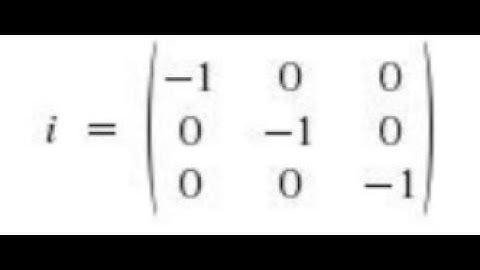 Matrix representations of Symmetry elements