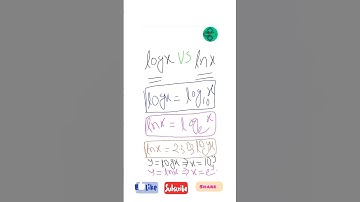Difference between log x and ln x by Ankana Roy..   #mathematics #shorts