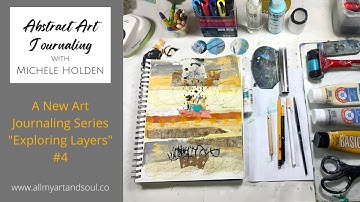 How to Paint Mixed Media Layers - Art Journaling Ideas, Techniques for Abstract Art - Page #4 -