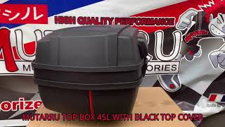 Mutarru Top Box 45L With Black Top Cover