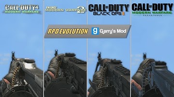 Evolution of RPD in Call of Duty series - GMod Weapons Mod Showcase