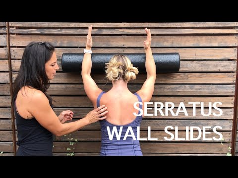 Serratus Anterior Wall Slide by Uncle Heiko S - Exercise How-to - Skimble