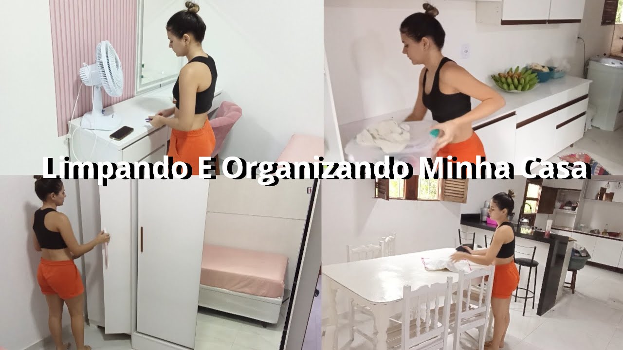 LIMPANDO E ORGANIZANDO MINHA CASA 🏠/*dobrando roupas, lavando a louça...*