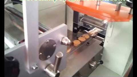 Automatic horizontal flow pack packaging machine for cookies