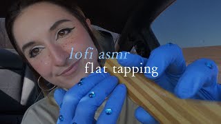 ASMR flat FAST tapping w/ gloves (lofi, no talking)
