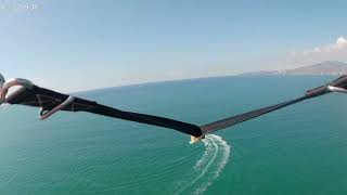 Adventure Parasailing at Hotel RIU Flamingo, Puerto Vallarta Mexico. 