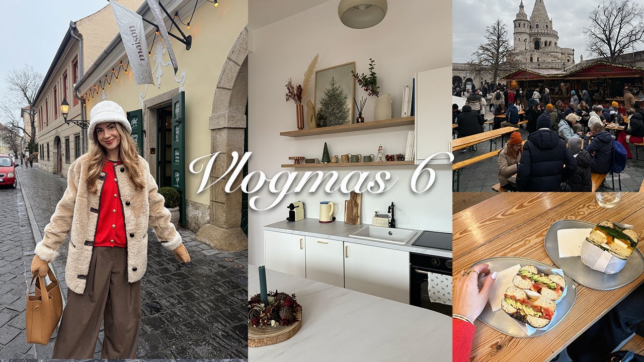 VLOGMAS 6: rohangálós péntek, séta Esztivel a Várban, bevásárlás és stúdiós dolgok