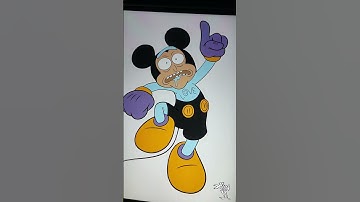 Procreate • Mickey Mouse • #procreate #drawing #shorts #shortsvideo  #digitalart  #satisfying