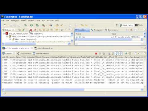 Flex in a Week :: v3 04 Making an RemoteObject request with parameters