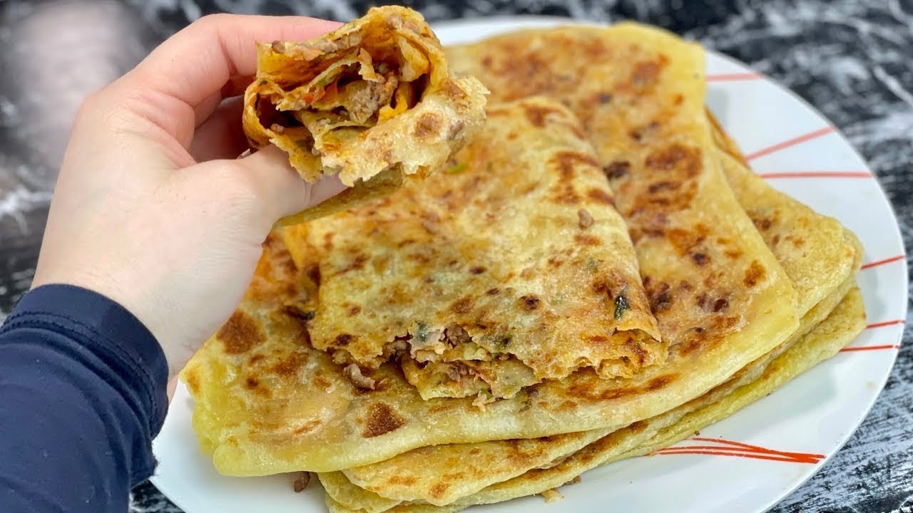 LES MSEMENS FARCIES À LA VIANDE HACHÉE 👩🏻‍🍳 Recette expliquée pas à pas pour débutants 