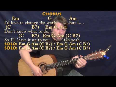 I'd Love To Change the World (Ten Years After) Strum Guitar Cover Lesson with Chords/Lyrics