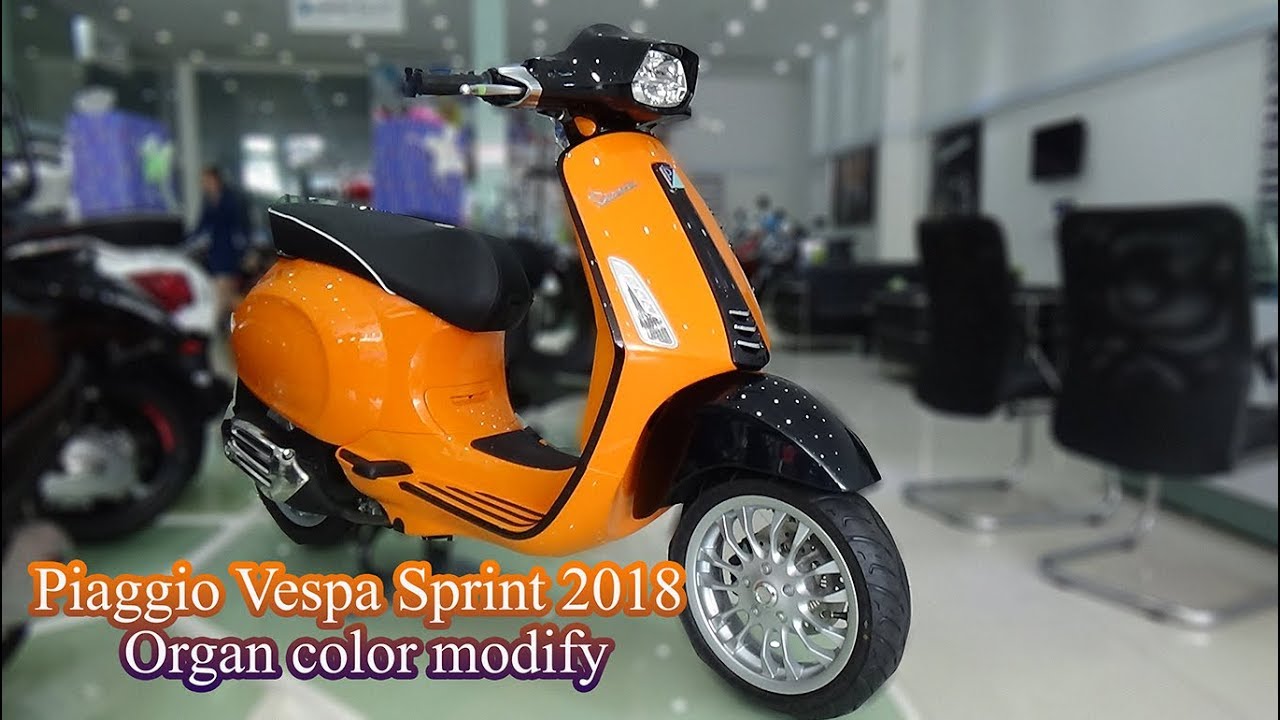 Piaggio ra mắt Vespa Sprint 2018 bản Carbon 125 ABS màu mới động cơ  iGet giá 765 triệu