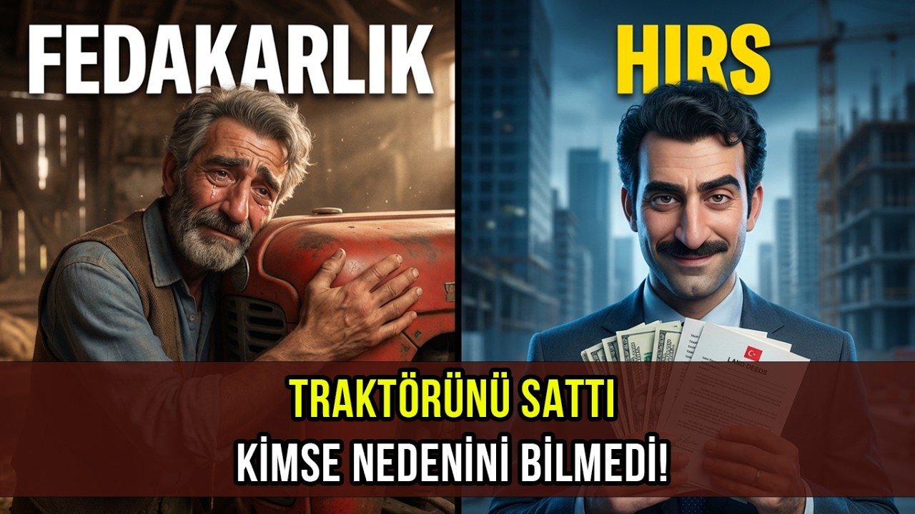 Abi Baba Yarısıdır! Kardeşi Ezilmesin Diye Gözü Gibi Baktığı Traktörünü Feda Etti...