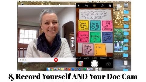 Recording Yourself AND Your Doc Camera Hack for Virtual Lessons /DIY Doc Camera for iPhone & MacBook
