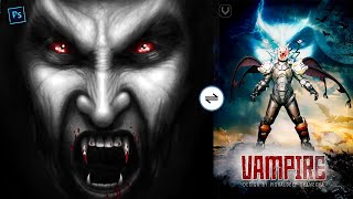 How To Design Ebook Cover | Photoshop cc Tutorial (vampire) | 3D Ebook Cover Design & Mockup screenshot 5