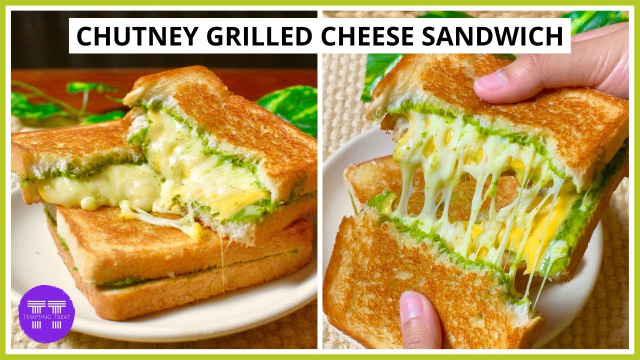 Chutney Grilled Cheese Sandwich Recipe Sandwich Chutney Recipe Veg