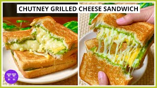 Chutney Grilled Cheese Sandwich Recipe | Sandwich Chutney Recipe | Veg Sandwich Recipe