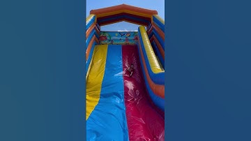 Crazy Inflatable Slide #slide #hugeslide #crazyslide #megaslide #inflatableslide #giantslide #fun