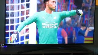 Barcelona vs PSV in FIFA23 on 8/22/23