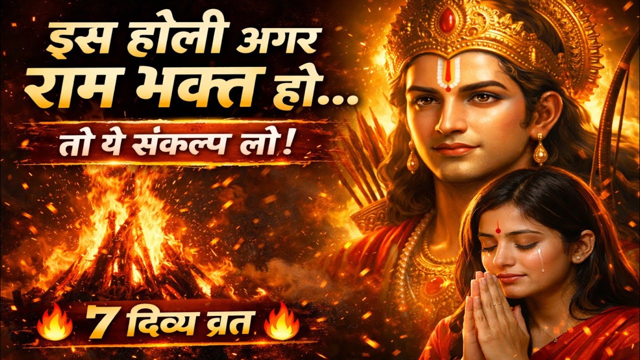 🚩 होली पर राम भक्तों का 7 दिव्य संकल्प 🔥 इस बार रंग नहीं, जीवन बदलेगा! #Sanatan universe