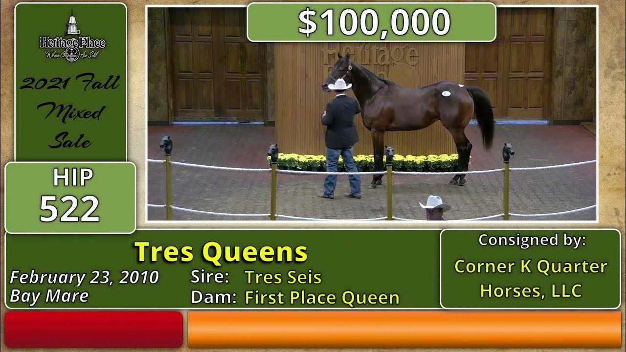 Heritage Place Fall Mixed Sale Day Two Hip 522, Tres Queens YouTube