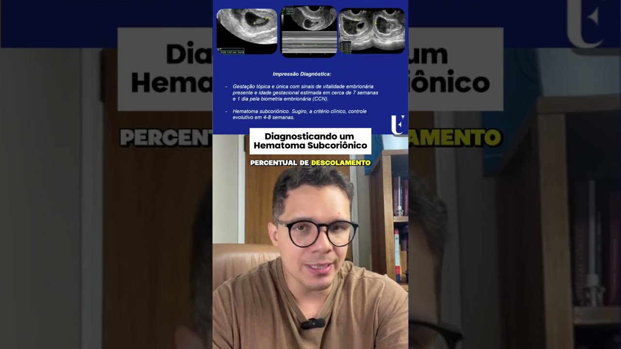 Diagnóstico de hematoma subcoriônico ou descolamento ovular