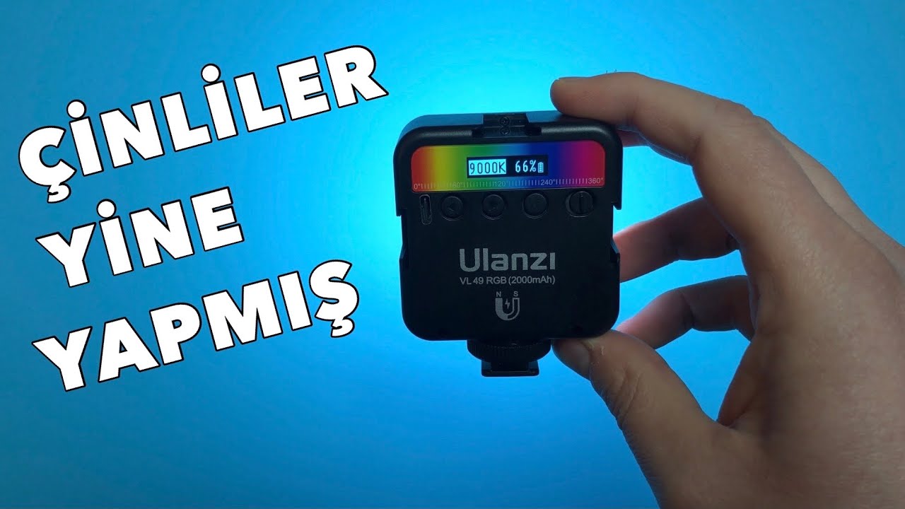 EVİNİZİ PAVYONA ÇEVİREN RGB IŞIK - Ulanzi vl49 rgb İnceleme