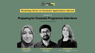 Preparing for Graduate Programme Interviews | Pakistan Workshop Series | Ep 10