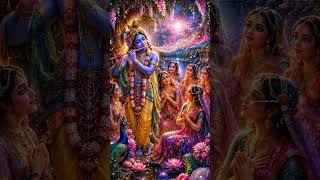 🌸 Krishna Divine Raas Leela ✨ Yamuna Teera Krishna Bhakti Status 🙏 #shorts