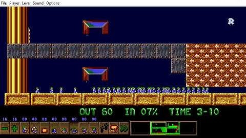 Lemmini - Lemmings Custom Level - Gladly Suffered
