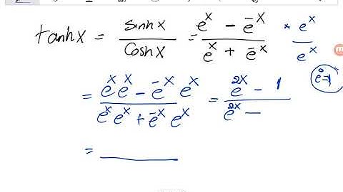 Hyperbolic Functions